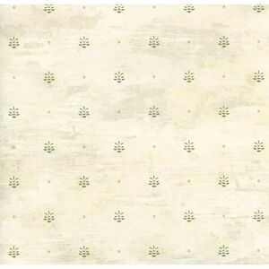 Wallpaper Kerr Olive Pinecone Ditzy Lodge Rustic Country